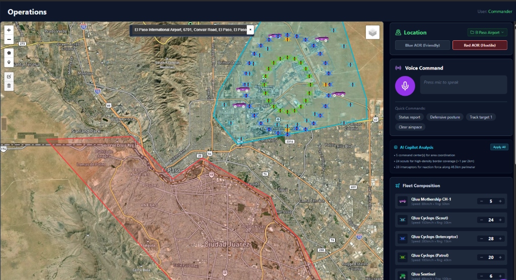 QLUUos Operations Dashboard - El Paso Airport